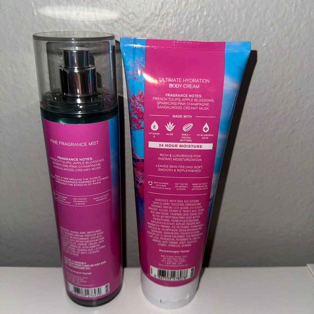 Bath & Body Works “Paris Amour” full size body cream lotion body mist - Picture 3 of 4